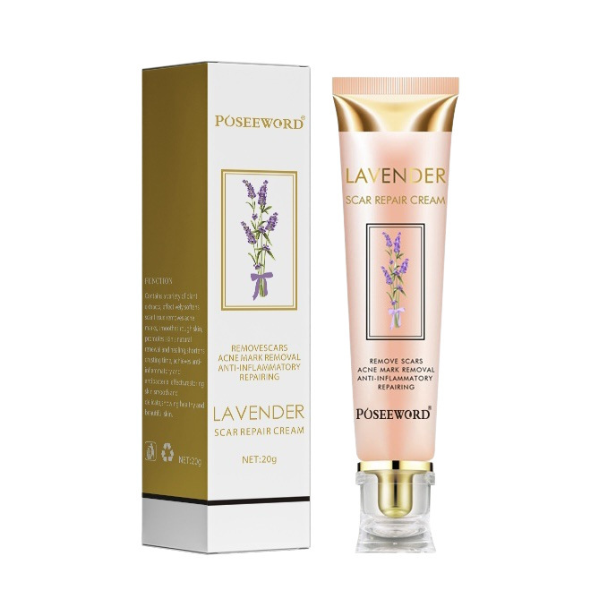 Cross-Border Lavender Scar Repair Cream Lavender Scar Repair Cream Facial Acne Scar Removal Cream