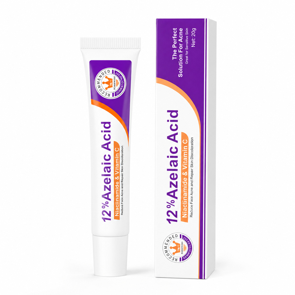 Esencia de Ácido Azelaico al 15%, Ungüento de Niacinamida al 12%, Gel Calmante para la Piel, Reduce las Cicatrices del Acné y las Imperfecciones