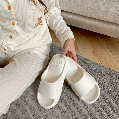 小软糖高级感气垫室内居家拖鞋女防滑男软底eva厚底情侣踩屎凉拖