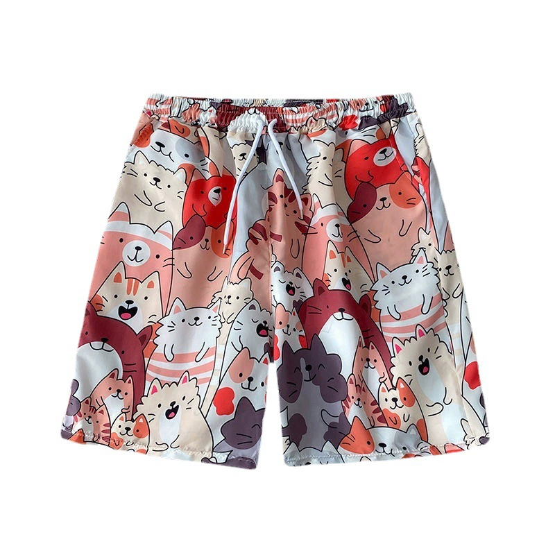 Shorts for leisure, beach trend trousers for beloved, oversize