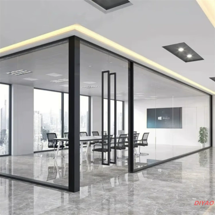 Чунцин и офисы в окрестностях: стеклянные перегородки с двойным остеклением и одинарным остеклением, перегородки, высокие перегородки.