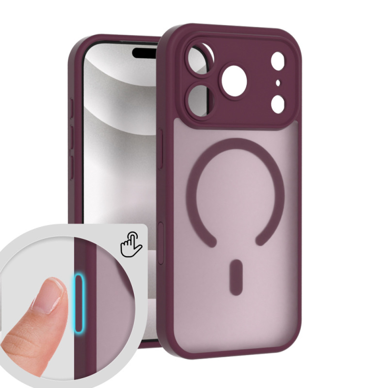 ai拍照按键适用苹果17promax肤感磁吸壳精孔2.0iphone16手机套|undefined