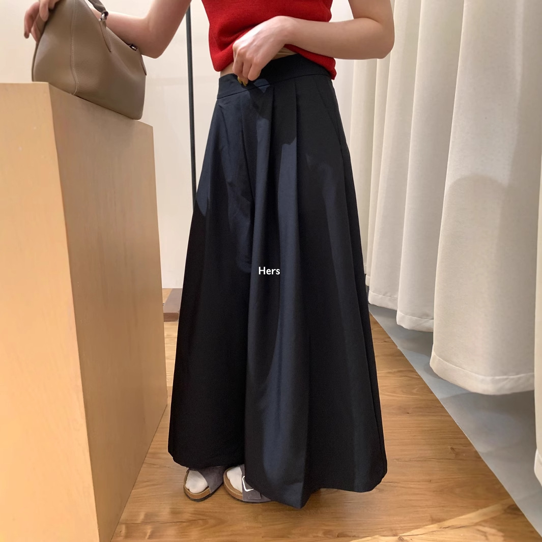 Liquidación, sin devoluciones ni cambios, estilo influencer de Xiaohongshu, pantalones casuales cortos de pierna ancha y cintura alta para mujeres pequeñas 2069 image 2