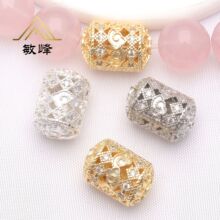 14k����ɫ΢��ʯ���Ͱ�� diy�Ʒ������l������D�\����