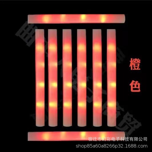 Coloridas esponjas de mano fluorescentes refuerzo props flash stick rescue stick luminescent bar atmósfera al por mayor colorido