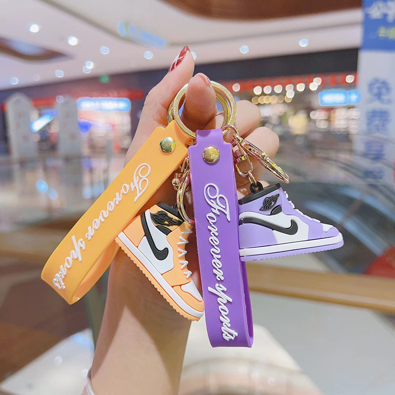 Creative Cartoon Men's and Women's Basketball Shoes AJ Trendy Shoes Shoe Mold Keychain Car Bag Keychain Gift Hanging Accessories