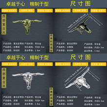 跨境锌合金牛头骨金属扣皮带扣西部牛仔欧美外贸百搭时尚腰带扣