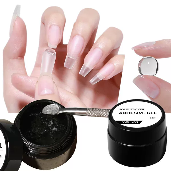 Solid patch glue nail patch adhesive new phototherapy canned nail patch gel does not hurt nail factory wholesale price
