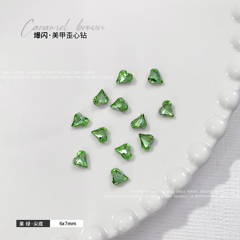 フルーツグリーン 6x7mm シングル
