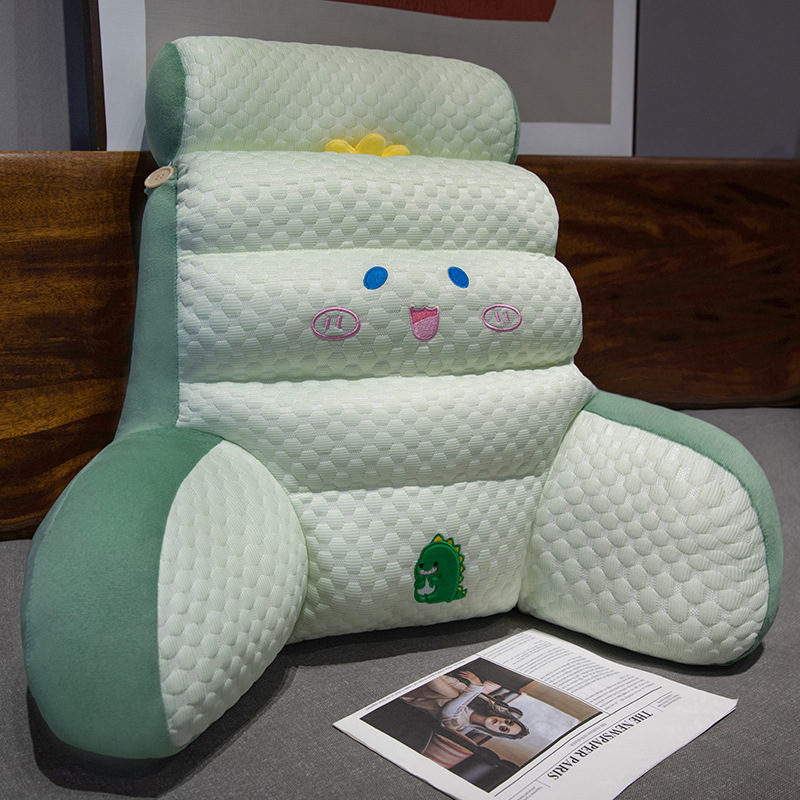 녹색 공룡 플랫 스타일 시원한 얼음 콩