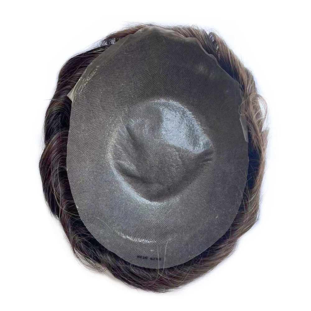 Men's wig domestic craft biological scalp full pu needle craft export wig a generation of hair