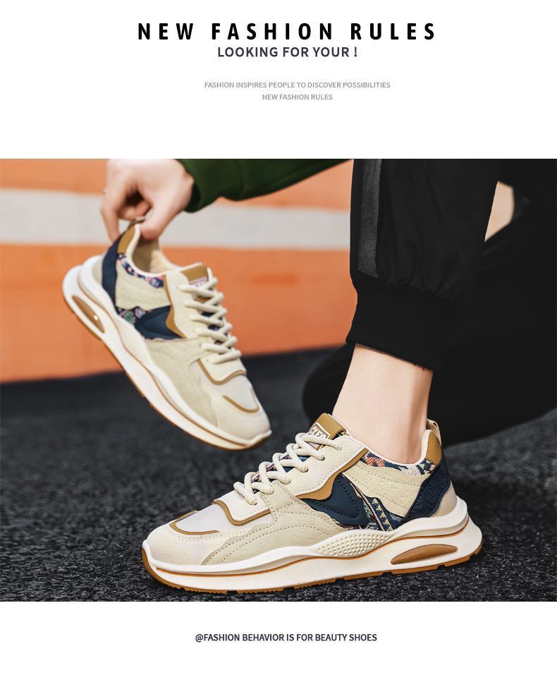 Men's Casual Shoes Soft Sole Thick Sole Trainers For Men_voghion.com