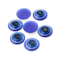 動物眼睛仿真半圓樹脂平底 手工透明寶藍眼珠眼球貼片 DIY飾品配