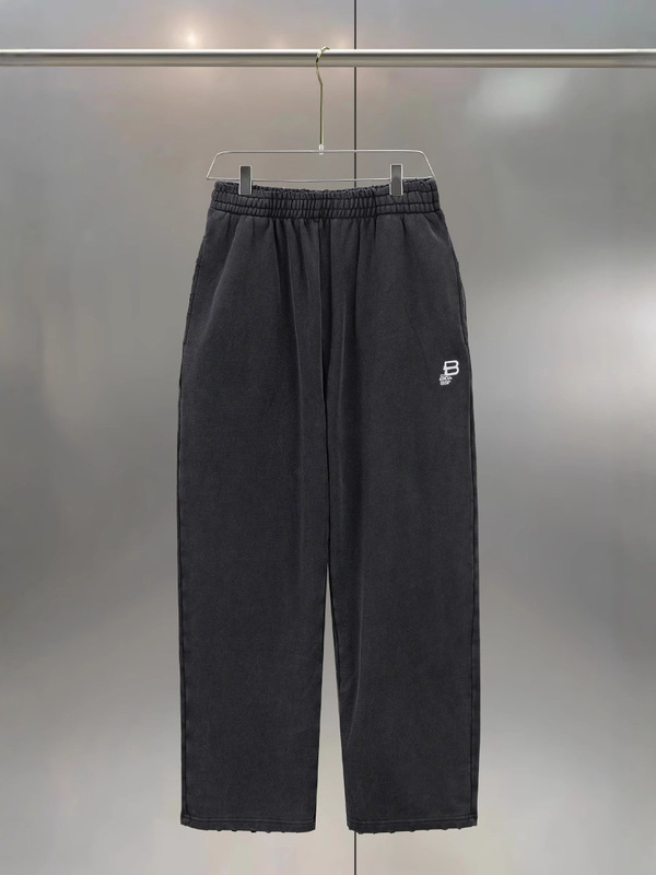 High Version high quality BL Home New Double B Embroidered Straight Pants Fashion All-match Loosen Type Men and Women High Version high quality BL Home New Double B Embroidered Straight Pants Fashion All-match Loosen Type Men and Women