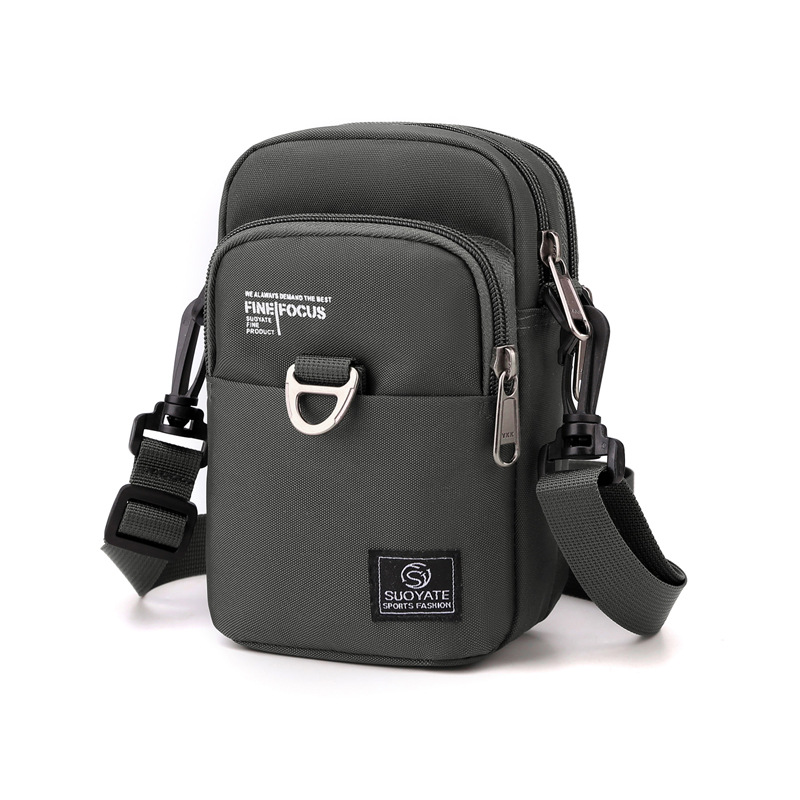 Bolso de hombre 2022 nuevo bolso de hombro pequeño para hombre crossbody bolso de teléfono móvil de color sólido ligero ocio deportes multiusos Bolsa colgante