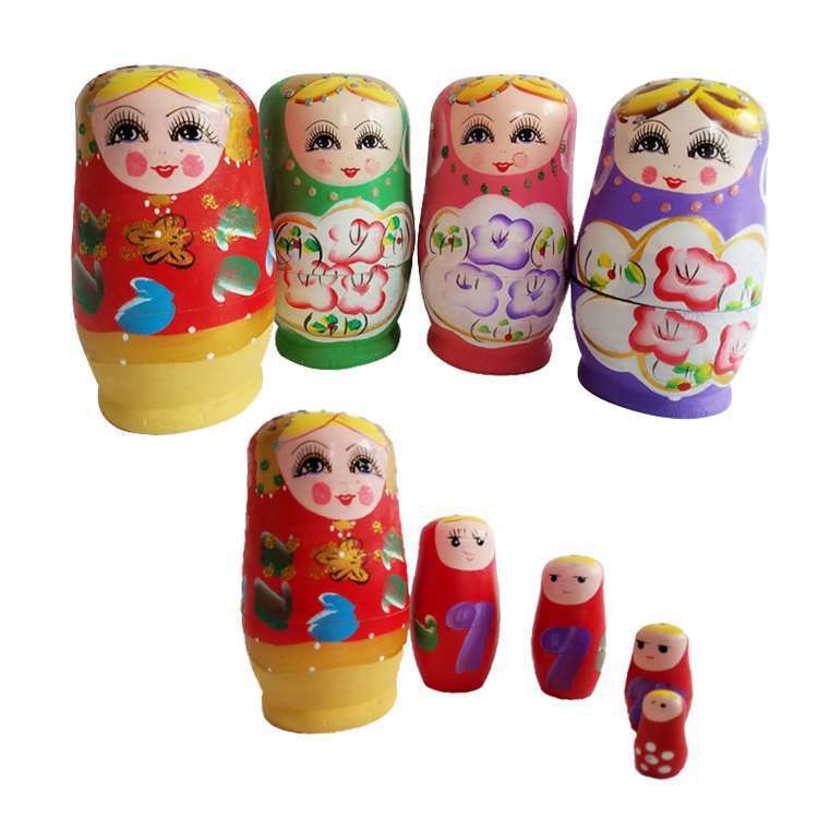 木製の新しい逸品の油の5階の大きい腹のロシアの子供の家の装飾品のカラーの子供の露店の卸売り|undefined