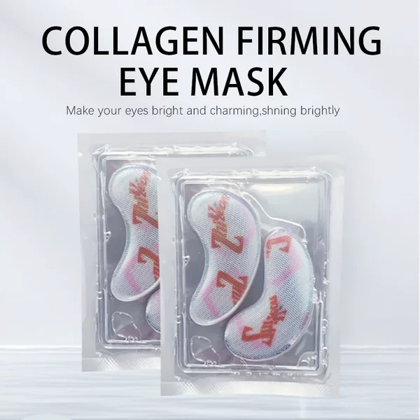 Cross-Border Mesh Printed Hydrogel Eye Mask Firming and Lightening Foreign Trade Hydrating and Moisturizing Eye Care Eye Patch