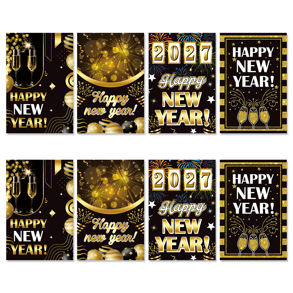 Set de Pegatinas Decorativas para Fiesta de Nochevieja, Suministros de Decoración para Fiesta de Año Nuevo, Pegatinas para Botellas de Vino image 7