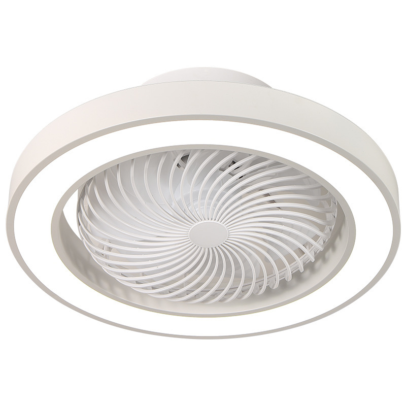 Lámpara de Ventilador de Techo de Plástico ABS, Oscilante, con Control Remoto, para Dormitorio y Estudio