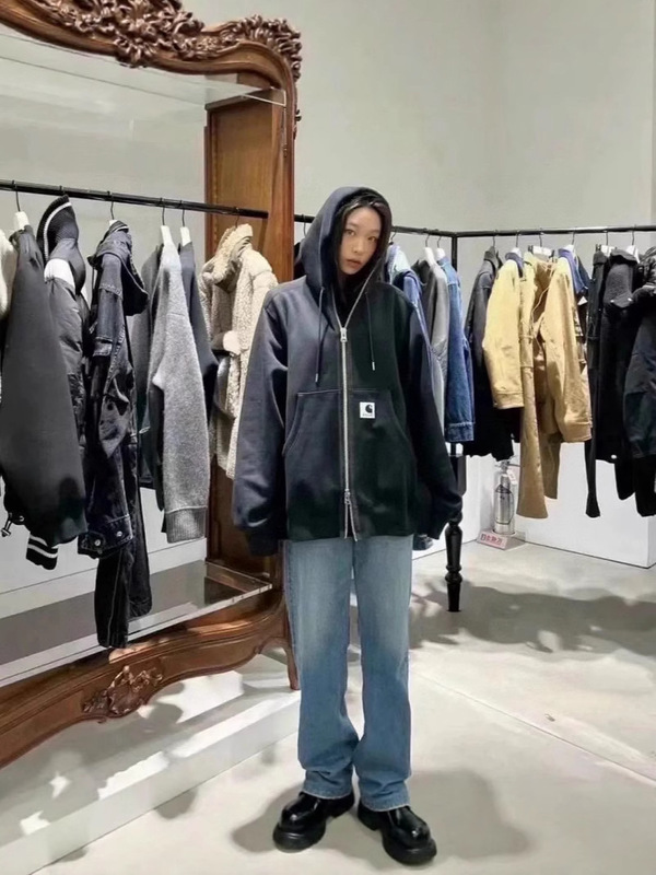 高品质 Sac@i×Car卡哈 拉链帽衫春秋男女日系联名休闲连帽外套|undefined