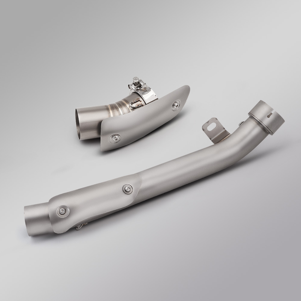 Suitable for Motorcycle Gsxr1000 Modification, Large R Middle Exhaust Pipe Tail Section, Non-Destructive Installation 2012-2022