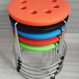 儿童坐凳小椅子家用圆凳矮凳茶几凳换鞋凳收纳凳成人木板实心钢J&