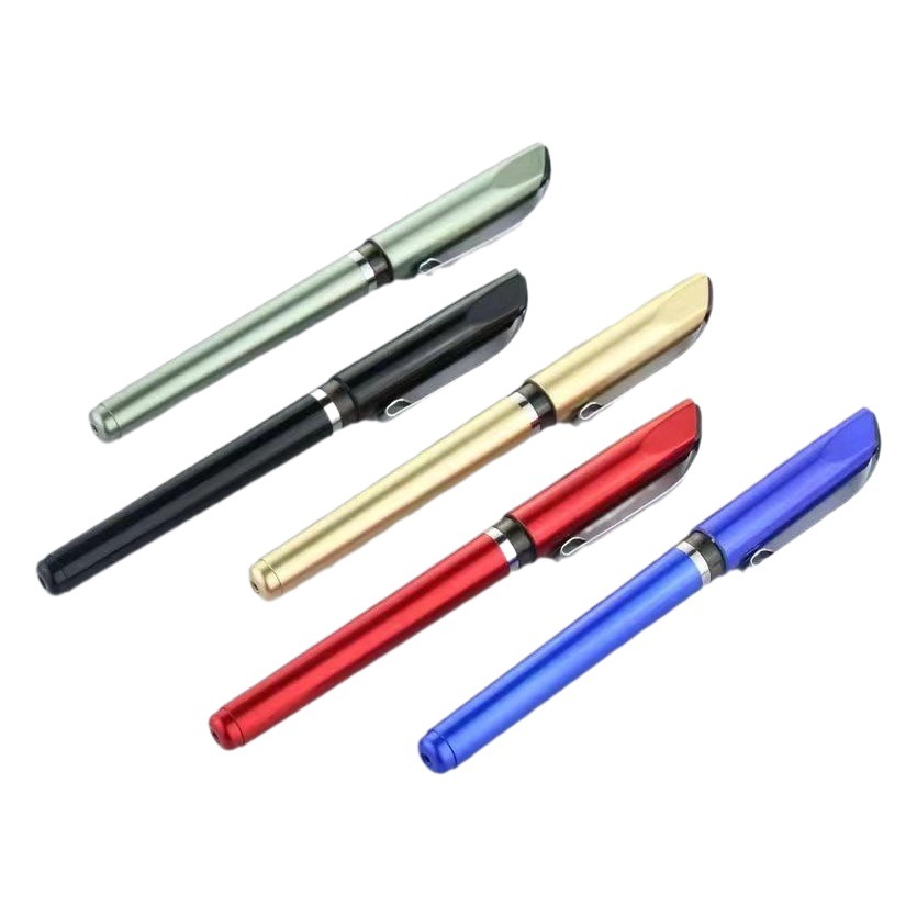 Manufacturer Cross-Border Business Advertising Gel Pen with Printable Logo Black Signature Pen Pen Holder Wholesale