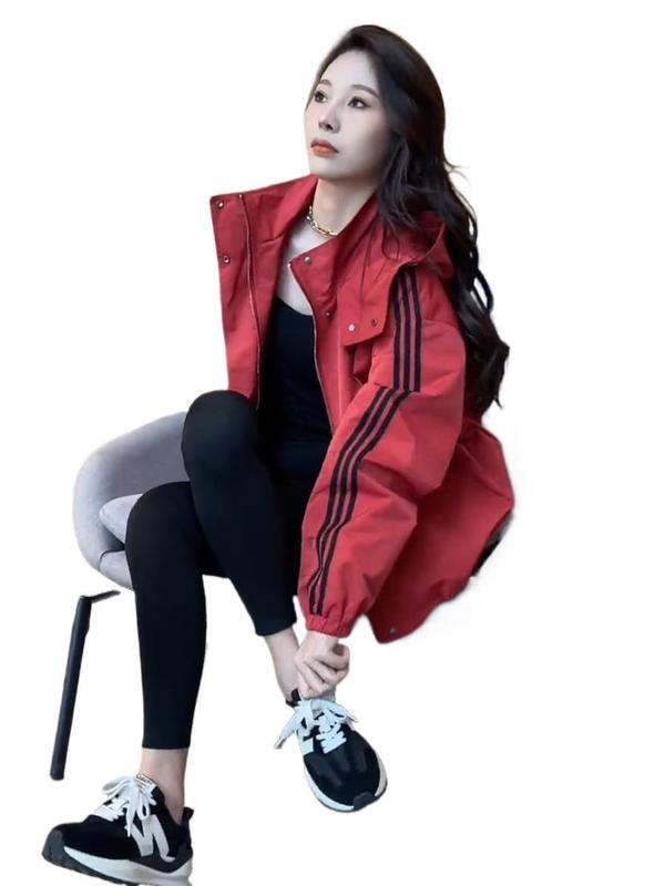 休闲运动工装棒球服女款2025新款春秋季洋气百搭小个子冲锋衣|undefined