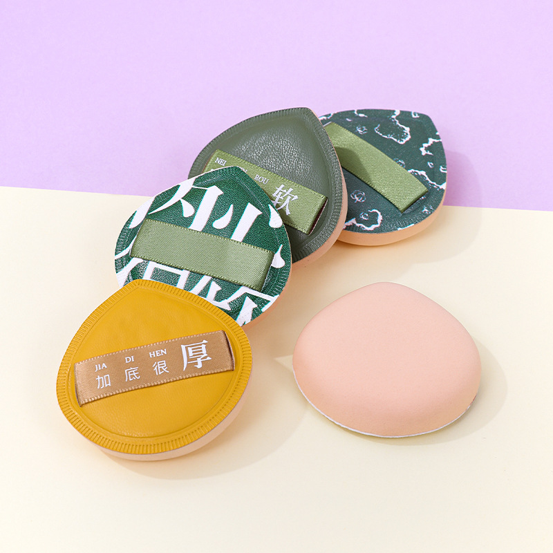 Puff de algodón de azúcar personalizado de fábrica, no coma polvo, esponja de maquillaje, huevo de belleza, gota de agua sin látex, colchón de aire grueso al por mayor