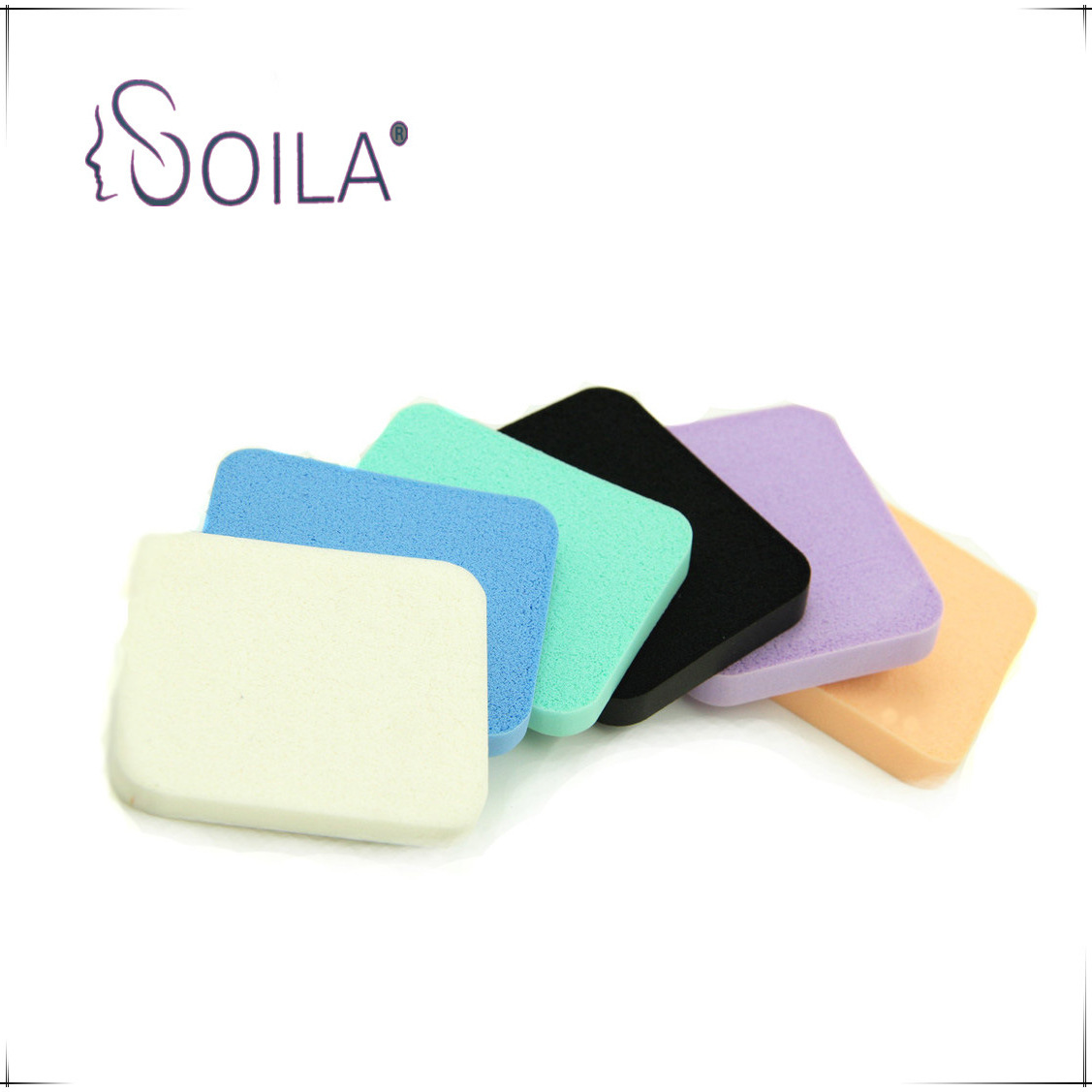 Beauty Tool Nr/Sbr Latex Makeup Sponge Puff Square Wet and Dry Dual-Use Studio Puff Cross-Border Hot Sale