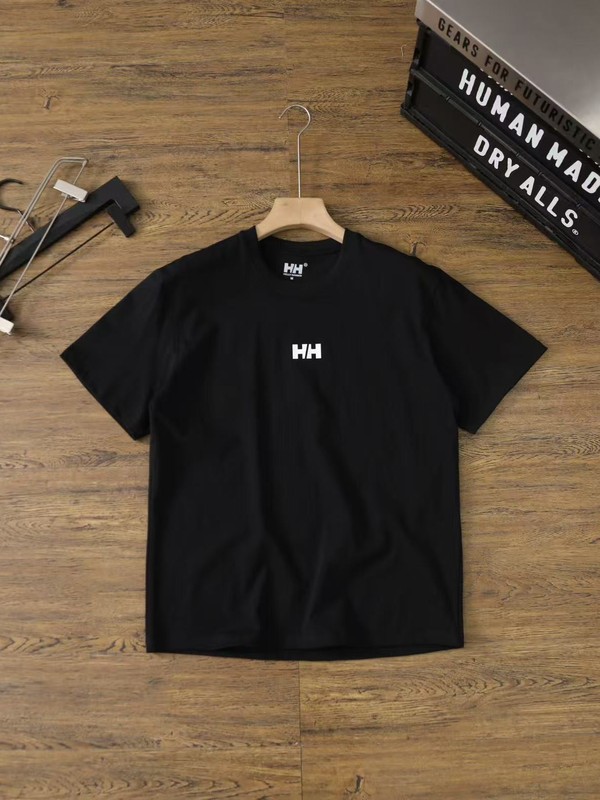 2025夏のハイリーハンソン男女の純綿半袖tシャツの上着は柔らかくて快適です。|undefined