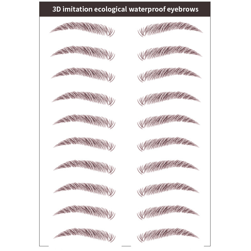 갈색 표준 눈썹