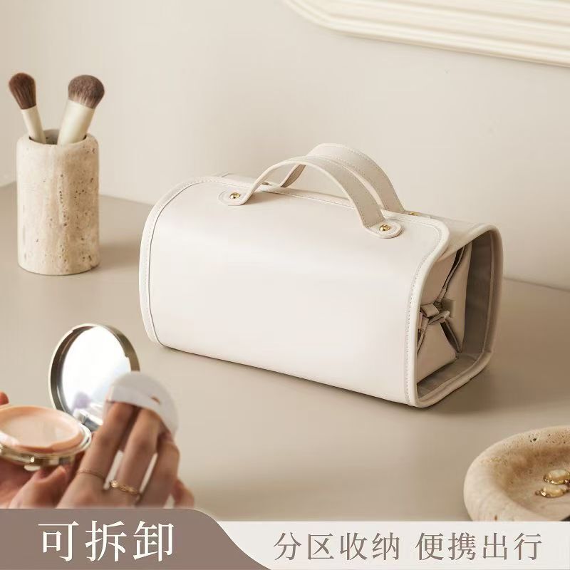 折りたたみ化粧品バッグ、大容量、ハイエンドのポータブルハンドバッグ、旅行用化粧品バッグ、収納バッグ、防水トイレタリーバッグ|undefined