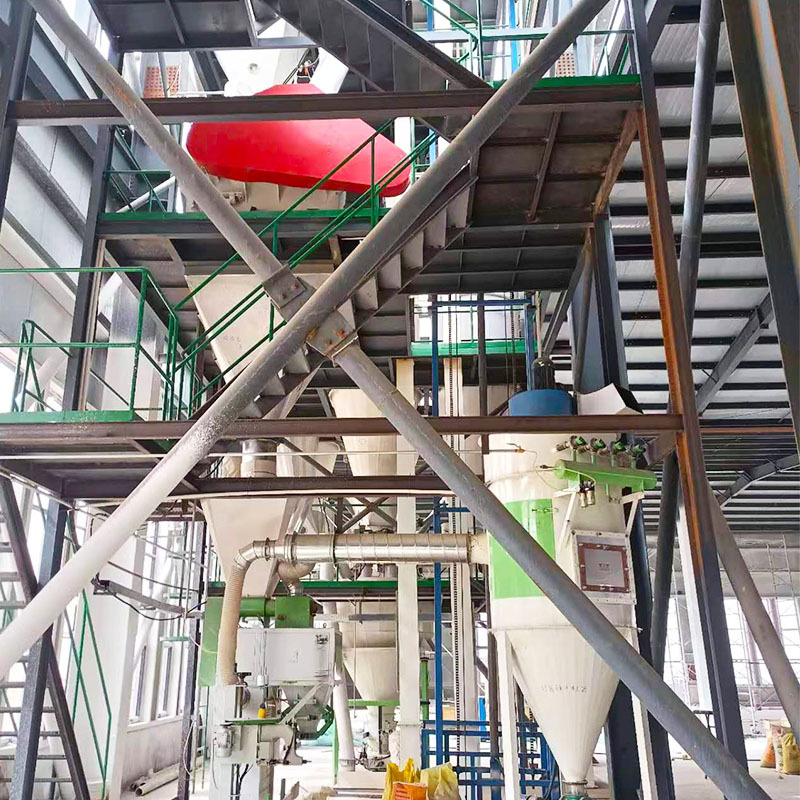 电脑自动配料预混饲料生产线牛羊鸡鸭猪全价核心饲料生产成套设备