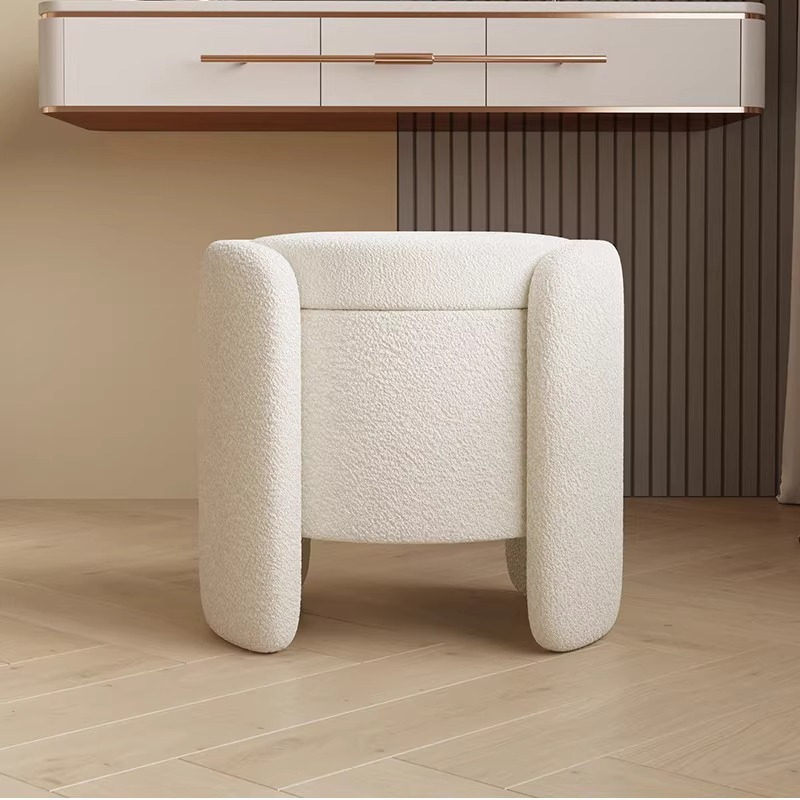 Taburete de zapatos en la puerta de la tienda de ropa sala de prueba taburete de zapatos dormitorio silla de maquillaje almacenaje de cola de la cama sofá