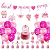 Розовый best mom ever, набор