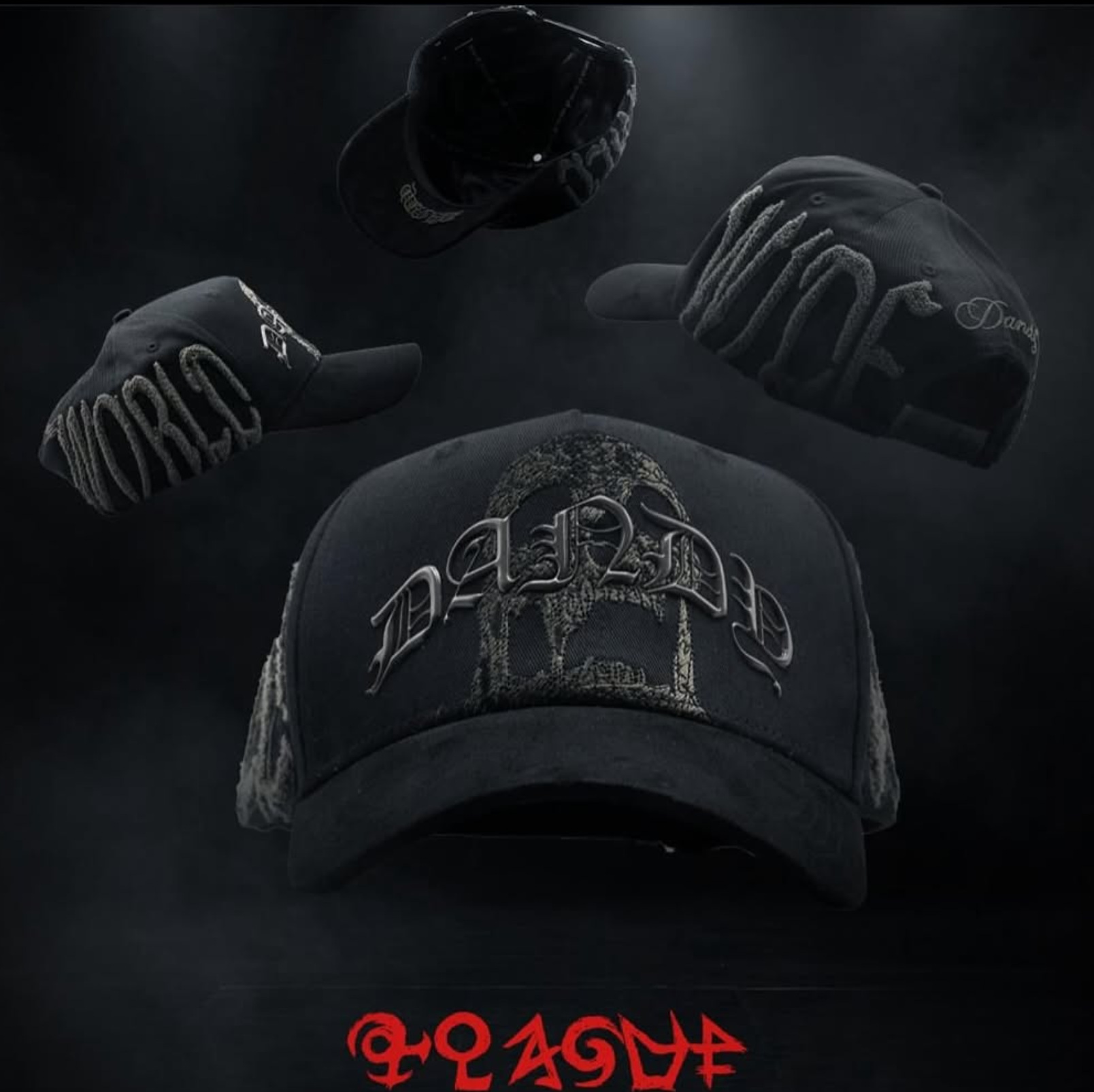 Nuevo Meike Duo Dandy bordado ajustable gorra de boca de pato borde curvo gorra de béisbol con diamantes barba tío