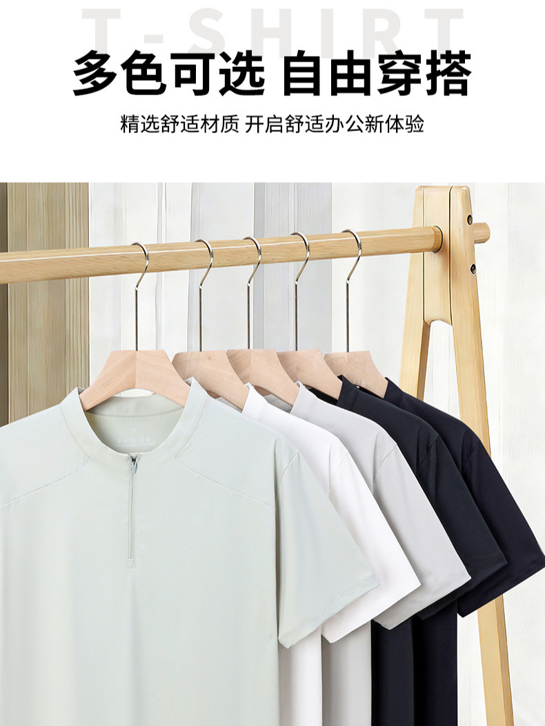 Golf de verano polo personalizado camiseta de cuello redondo camiseta deportiva al aire libre transpirable secado rápido mangas cortas para hombres y mujeres