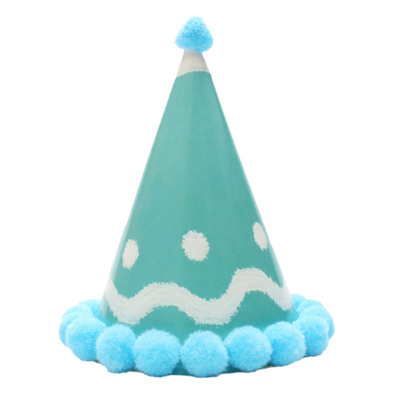 Pequeño sombrero de pelo fresco sombrero de fiesta sombrero de cumpleaños sombrero de actividad infantil sombrero de fiesta sombrero de punta