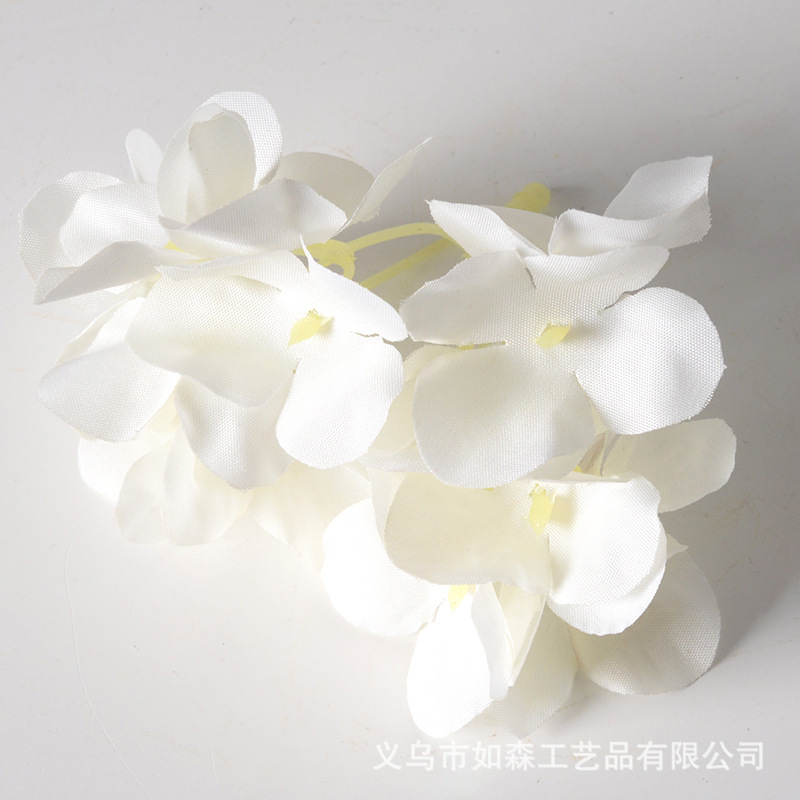 DIY アジサイヘッド模擬花花びらヘアピン頭飾りアクセサリー結婚式家の装飾花造花撮影小道具|undefined