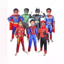 万圣节红色钢铁侠远征超人绿巨人肌肉蝙蝠侠平衡宇宙cos动漫衣服