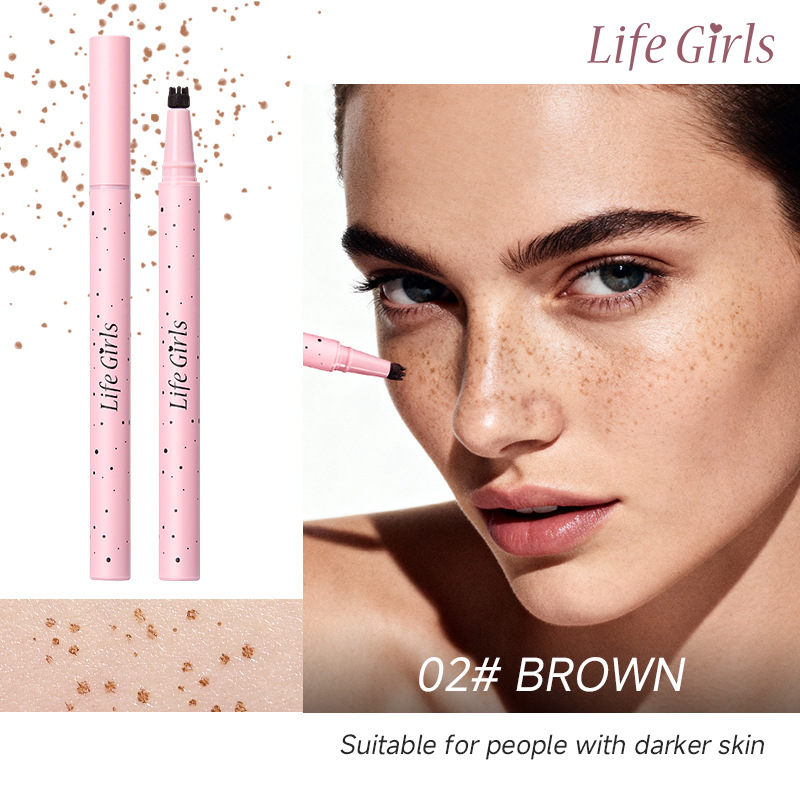 Life Girls simulación natural de pecas lápiz impermeable color natural sin manchas lápiz de maquillaje transfronterizo