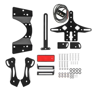 SU GSXR1000 K5 K7 05-08 üçün CNC Nömrə Çərçivəsi, Dönmə Siqnalı ilə