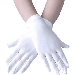 N 59317 Milk Silk Satin Elastic Gloves ţ�̽z�������� �羳��