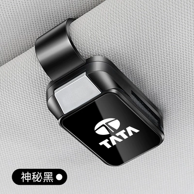 Car Glasses Clip India Tata Nexon Safari Multi-Purpose Sunglasses Holder Altroz Storage Clip (Car Glasses Clip/Bill Clip) - tuta-glasses-clip-y001-style-mysterious-black