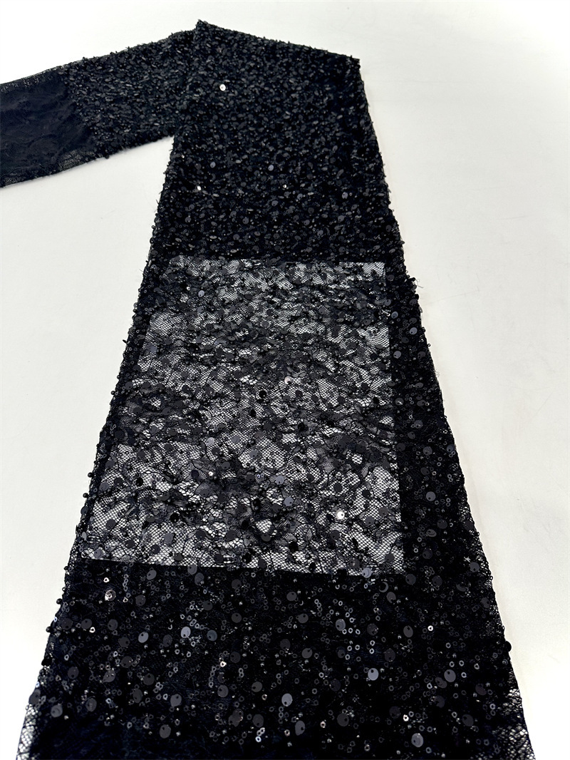 Gaoding industria pesada de encaje sequin bordado tela de malla vestido de boda vestido de gala tela de cena