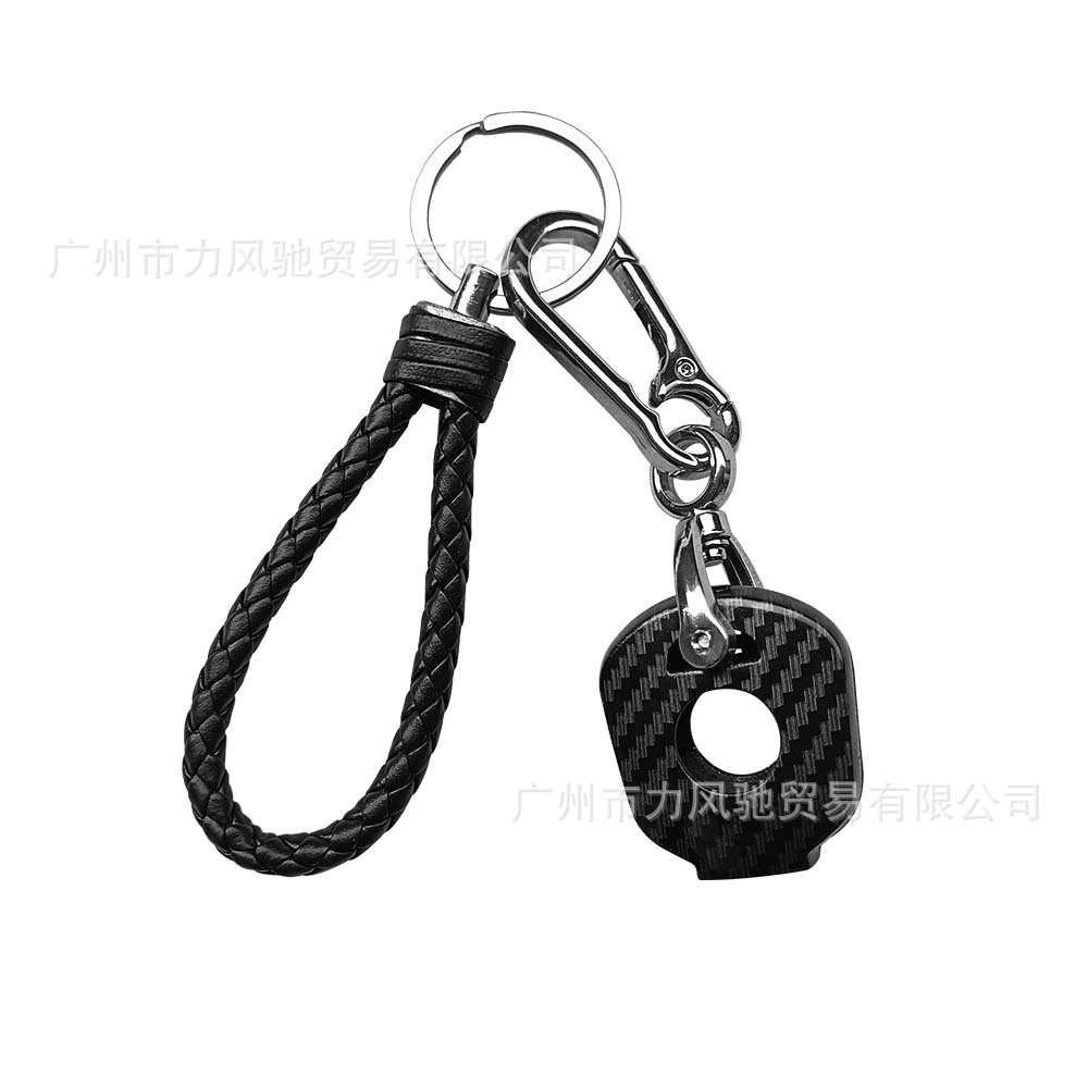 Para Honda CB400 CBR17 22 23 29 período VFR30 llavero de motocicleta con patrón de fibra de carbono