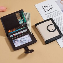 妙迪钱包女款2025新款轻薄小巧钱夹多卡位多功能折叠零钱包包