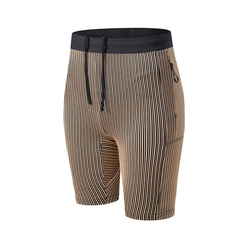 Pantalones de yoga para correr y hacer ejercicio en atletismo en verano con pantalones cortos ajustados y pantalones de cinco puntos con alta elasticidad y compresión para levantar las caderas.