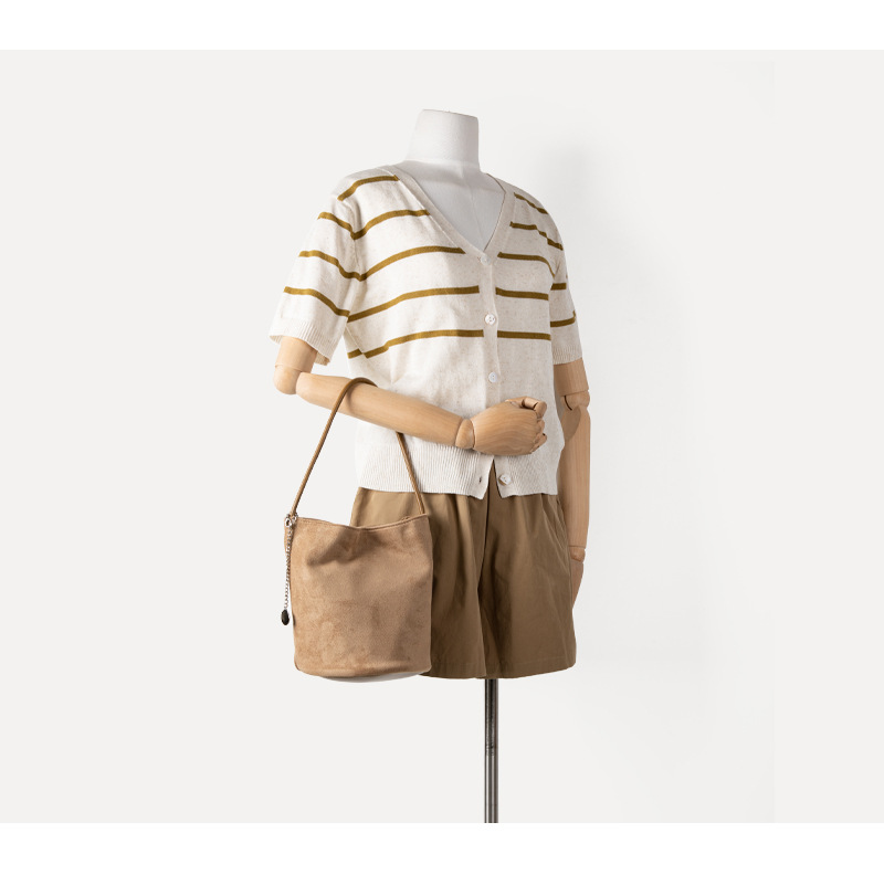 2024 autunno inverno nuovo giapponese coreano nicchia ins morbida pelle scamosciata monospalla borsa sottobraccio, donna semplice e versatile_voghion.com
